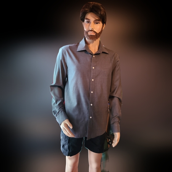 Jo's. A. BANK TAILORED FIT RESERVE MEN'S SIZE LARGE DRESS SHIRT - Picture 1 of 7